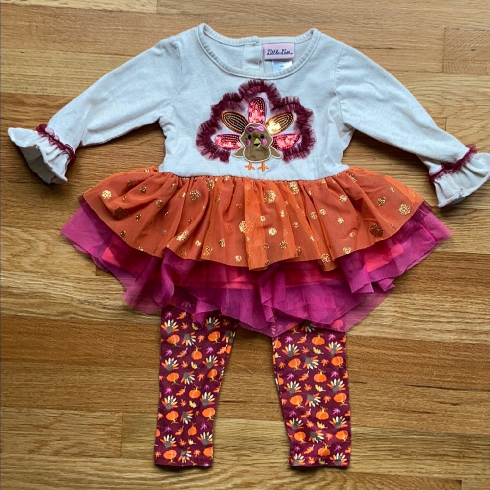 2 piece little turkey outfit